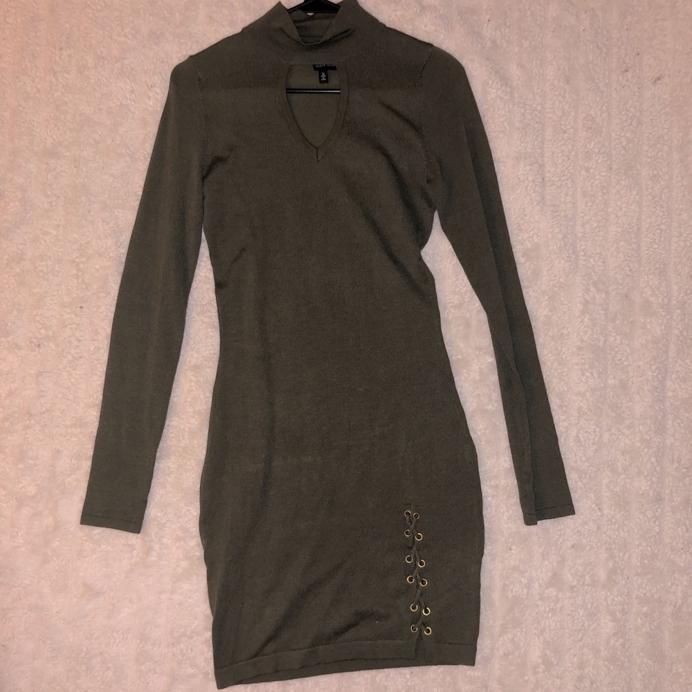 Emerald Turtleneck Dress By Derek Heart